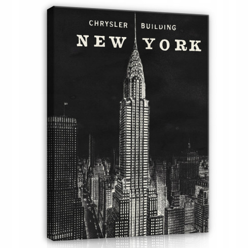 Bild NEW YORK Vardagsrum Sovrum Svart 120x80