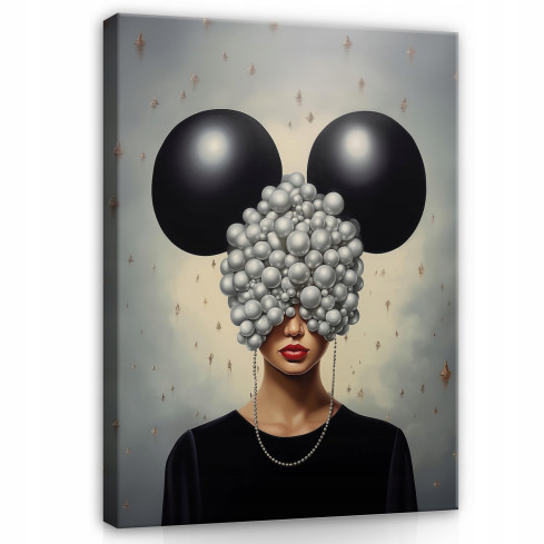 BAKGRUNDSBILD KVINNA ABSTRAKT STOR I SÄLLSKAPSRUMMET 60x40