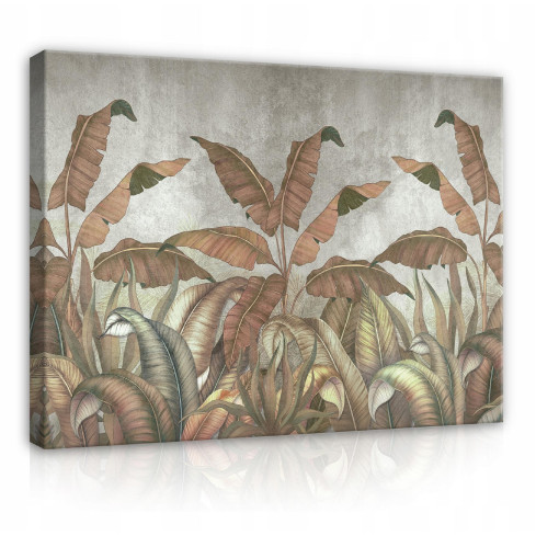 Canvasmålning BANANOVER LÖV Stor 60x40