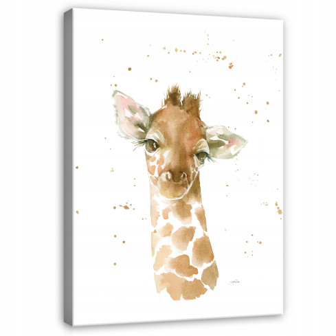 Målning för ett BARNRUM Giraff på duk 120x80