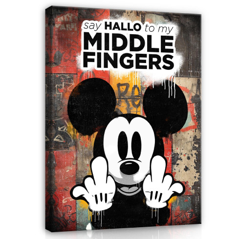 MOTIVATIONELL BILD POP ART ABSTRAKT MICE MODERNT VARDAGSRUM 120x80
