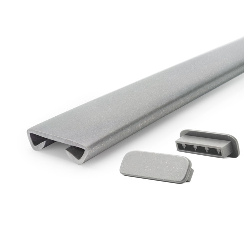 Ledst&aring;ng trappa PVC STANDARD 40x8x3,2 mm, handr&auml;cke i mjuk, gr&aring;