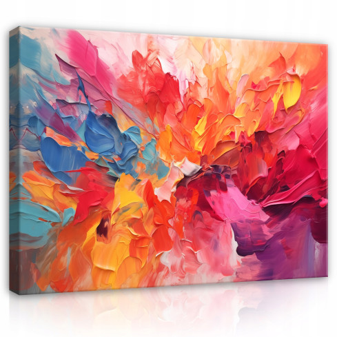ABSTRAKT FÄRGBILD PÅ VÄGG PAVILJONGER SÄLLSKAPSRUM 120x80