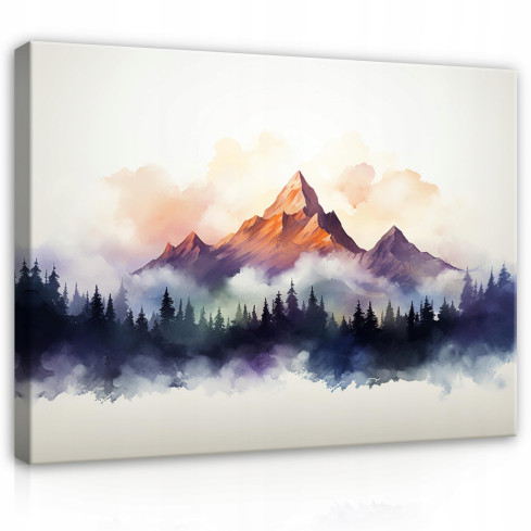 ABSTRAKT NATUR ABSTRAKT BERG PÅ CANVASVÄGG I SOVRUM VARDAGSRUM 120x80