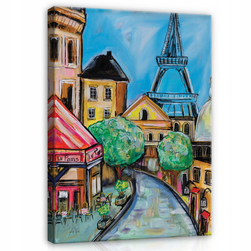 Bild Paris Eiffeltornet för sovrum Canvas 120x80