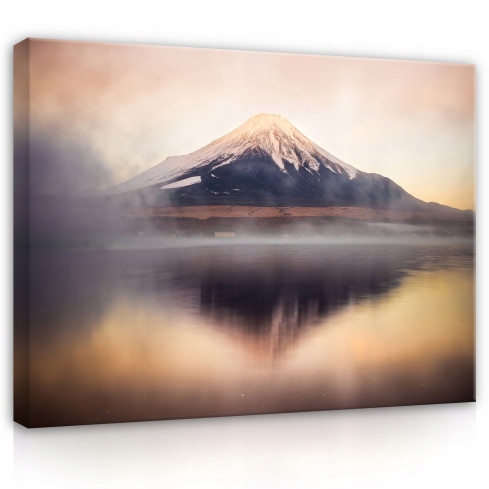 Målning MOUNTAINS LANDSKAP NATUR på duk 60x40