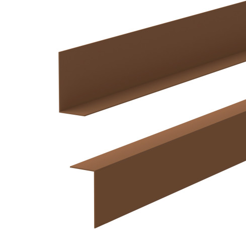 Minimalistisk PVC golvlist &ndash; h&aring;rd, brun