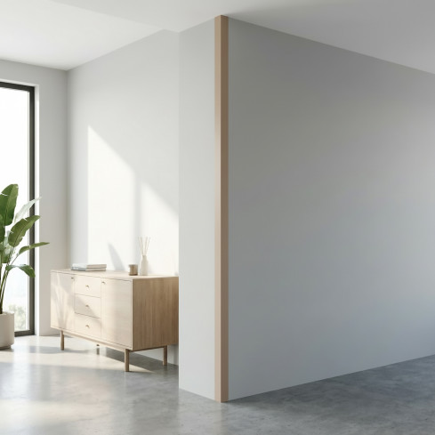 H&aring;rd h&ouml;rnskyddslist PVC dekorativa vinkelprofil KT, beige