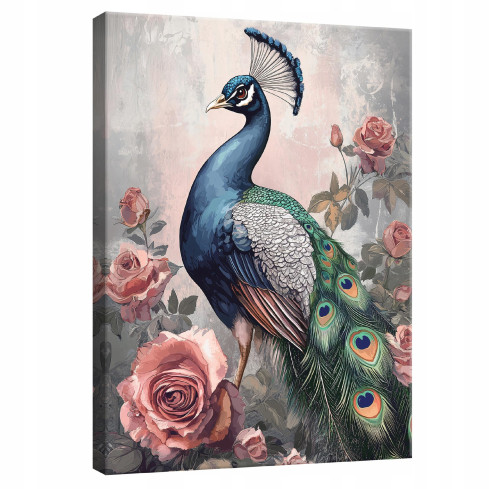 målning för vardagsrum sovrum kök trana natur fåglar på canvas vägg 100x70
