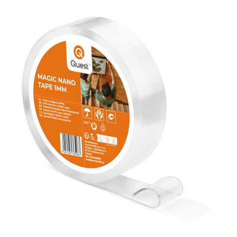 Gel självhäftande monteringstejp, dubbelhäftande nano 30mm x 5m