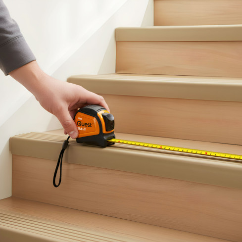 Utdragbart måttband, Mätband med lås, 5 m