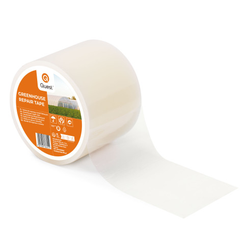 Självhäftande reparationstejp för trädgårdsfilm, 75 mm/15 m, transparent