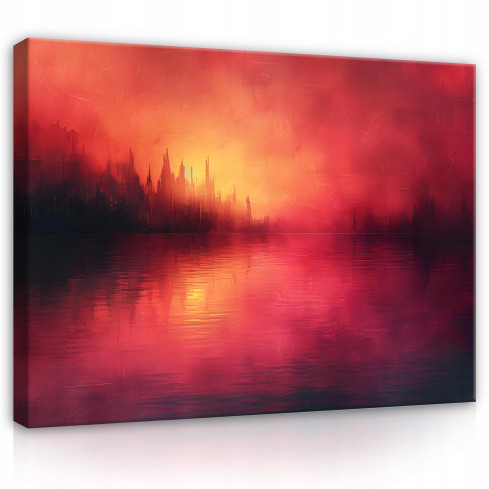 svart och rött ABSTRAKT PÅ Väggplattor sovrum sovrum vardagsrum 100x70
