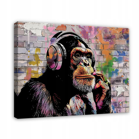 BANKS MAPA GRAFFITI STREET ART MODERN PÅ Väggplatta 120x80