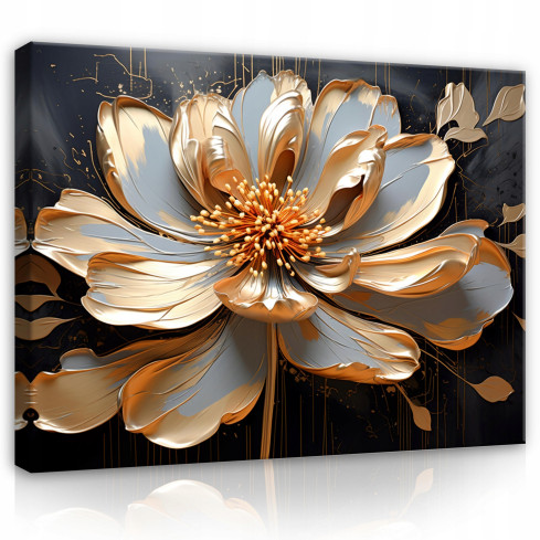 ABSTRACT 3D LILY FLOWER ABSTRACT bild på duk Vägg till sovrum vardagsrum 100x70