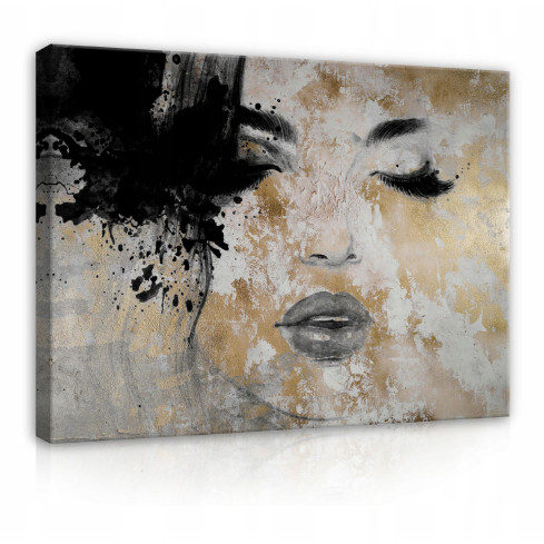 Bild Canvas KVINNANS ANSIKT Abstrakt 120x80