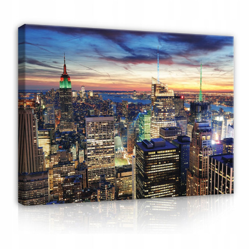 canvasmålning CITY NEW YORK Vardagsrum 60x40