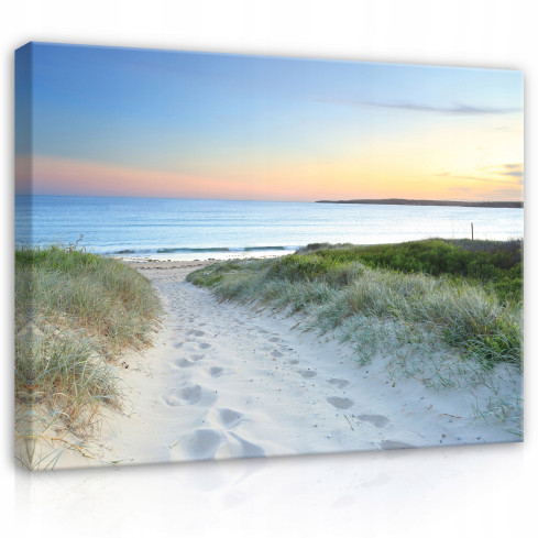 canvas canvas strand hav natur utsikt 100x70