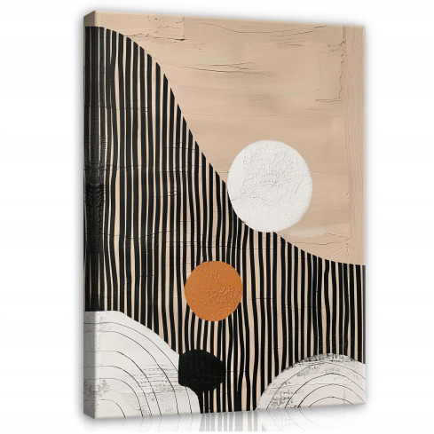 BOHO ABSTRACT BROUGHT MISCELLANEOUS PÅ Väggplattor FÖR SÄLLSKAPSRUM 100x70
