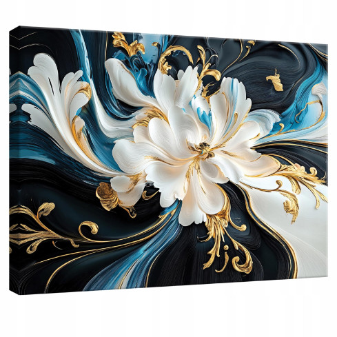SOVRUM BILD FÖR VARDAGSRUMMET KÖK ABSTRAKTION BLOMMOR PÅ Väggplatta 40x30
