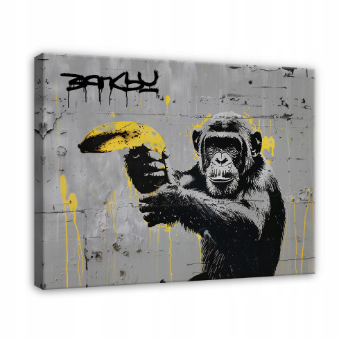 BANKSY MAILPA STREET ART GRAFFITI MODERN PÅ Väggtavla 40x30