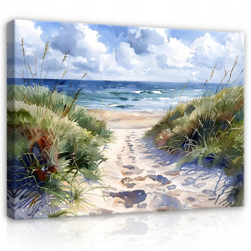 hav strand som målad på duk vägg vardagsrum sovrum sovrum vardagsrum 120x80