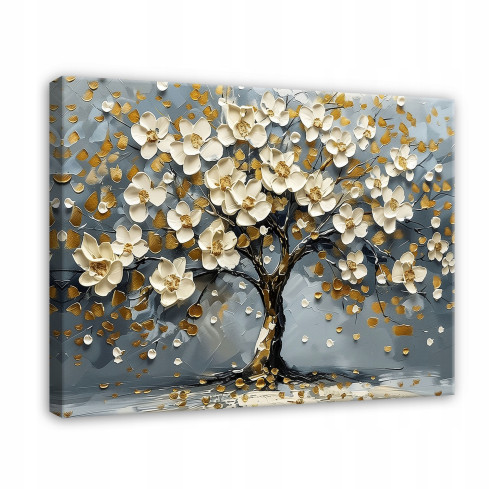 LEVANDE TRÄDBLOMMOR I SÄLLSKAPSRUMMET PÅ Väggpanel 60x40