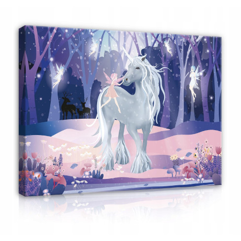 Unicorn Canvas 100x70 för KIND'S ROOM