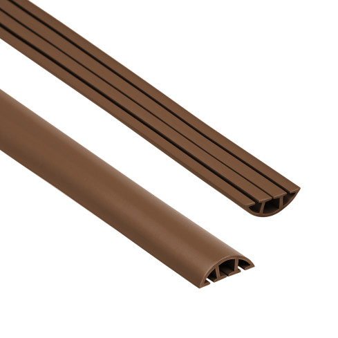 Maskering Halvcirkelformad kabelkanal PVC brun PK