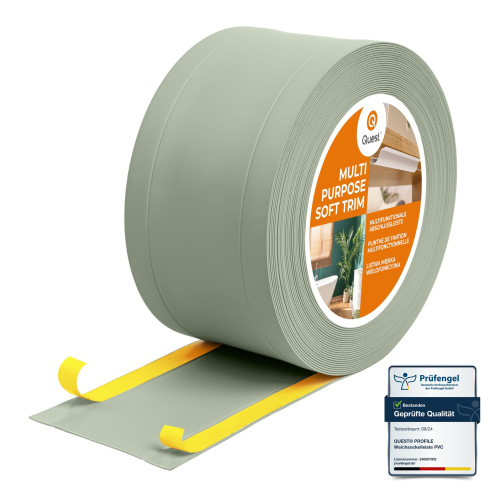 Plinthe multifonctionnelle en PVC  6in1 &ndash; panneau de finition auto-adh&eacute;sif, ljusgr&ouml;n