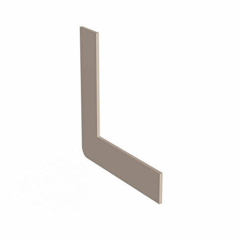 Inv&auml;ndig v&auml;gg-platt PVC-profil f&ouml;r trappavslutning, P2, beige