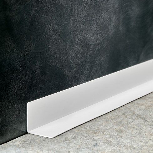 Hårt hörnskyddslist PVC självhäftande vit, limmade på utsidan, dekorativa  KTZ