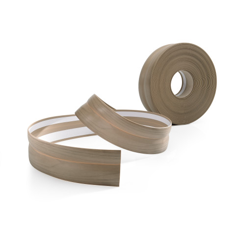 Golvlist självhäftande PVC 32x23 mm, jesion jasny självhäftande flexibel golvlist, sockelbräda sockel