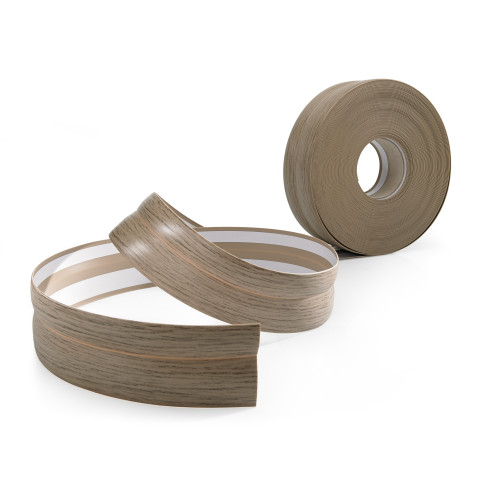 Golvlist självhäftande PVC 32x23 mm, jesion ciemny självhäftande flexibel golvlist, sockelbräda sockel