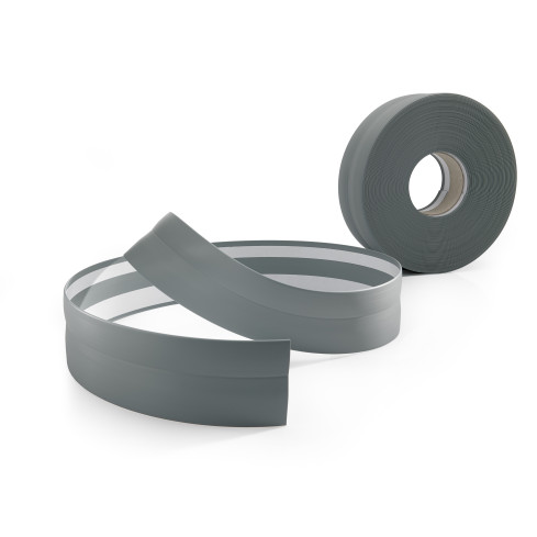 Golvlist självhäftande PVC 32x23 mm, grå självhäftande flexibel golvlist, sockelbräda sockel