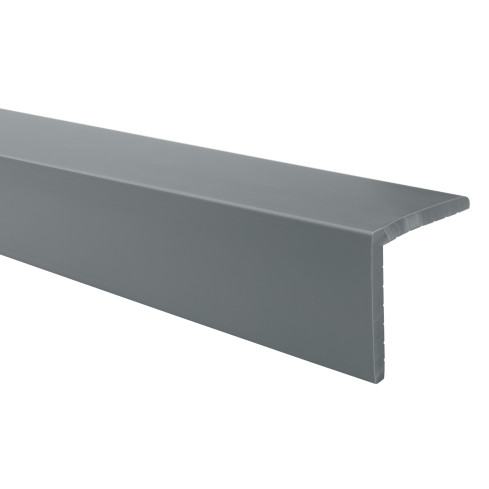 Hörnlist vägg för trappsystemet PVC LZ, mörkgrå