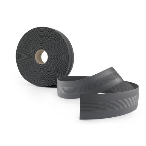 Dilatationsprofil PVC elastisk, mörkgrå, 1 m