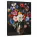 SOVRUMSBILD FÖR VARDAGSRUMMET BLOMMOR SVART MODERNT PÅ Väggplatta 40x30 PP15447