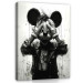 ABSTRACT Mouseketeer svartvitt MODERN BEDROOM IMAGE 40x30