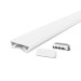 Ledstång trappa PVC STANDARD 40x8x3,2 mm, handräcke i mjuk, vit