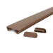 Ledstång trappa PVC STANDARD 40x8x3,2 mm, handräcke i mjuk, brun