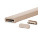 Ledstång trappa PVC PREMIUM 40x8 mm, handräcke i mjuk, beige