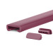 Ledstång trappa PVC PREMIUM 40x8 mm, handräcke i mjuk, Rött vin, 1 m