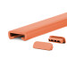 Ledstång trappa PVC PREMIUM 40x8 mm, handräcke i mjuk, Tegelsten, 1 m