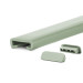 Ledstång trappa PVC PREMIUM 40x8 mm, handräcke i mjuk, ljusgrön, 1 m