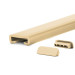 Ledstång trappa PVC PREMIUM 40x8 mm, handräcke i mjuk, krämig