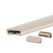 Ledstång trappa PVC LUX 40x8 mm, handräcke i mjuk, vit, 1 m