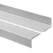 Halkfri trappkantlist PVC 48x42 mm, trapprofil, grå, 150 cm