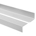 Halkfri trappkantlist PVC 40x40 mm, trapprofil RD, grå, 150 cm