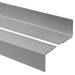 Halkfri trappkantlist PVC 40x60 mm, trapprofil RDD, mörkgrå, 150 cm